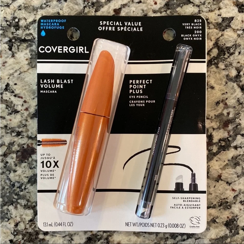Covergirl Lash Blast Volume Waterproof Mascara Perfect Point Plus Eyeliner
